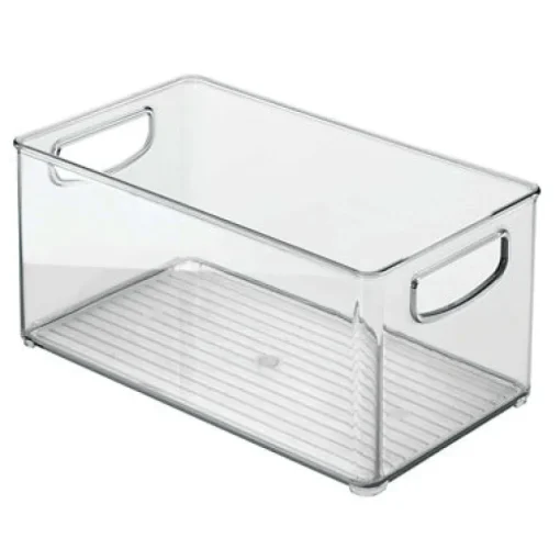 iDesign Clear Storage Bin 5 in. H X 6 in. W X 10 in. D Stackable