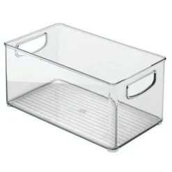 iDesign Clear Storage Bin 5 in. H X 6 in. W X 10 in. D Stackable
