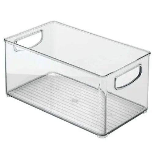 iDesign Clear Storage Bin 5 in. H X 6 in. W X 10 in. D Stackable