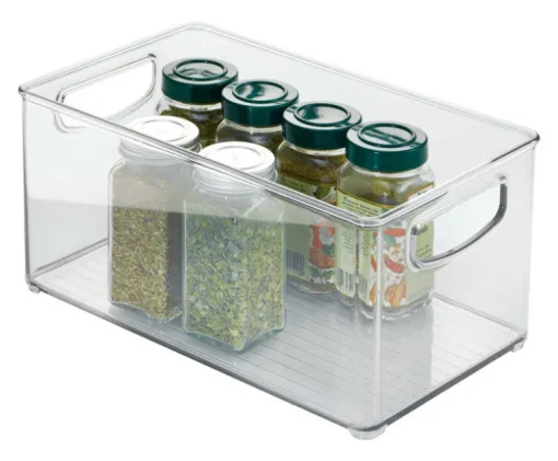 iDesign Clear Storage Bin 5 in. H X 6 in. W X 10 in. D Stackable