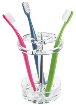 iDesign Eva Clear Acrylic Toothbrush Holder