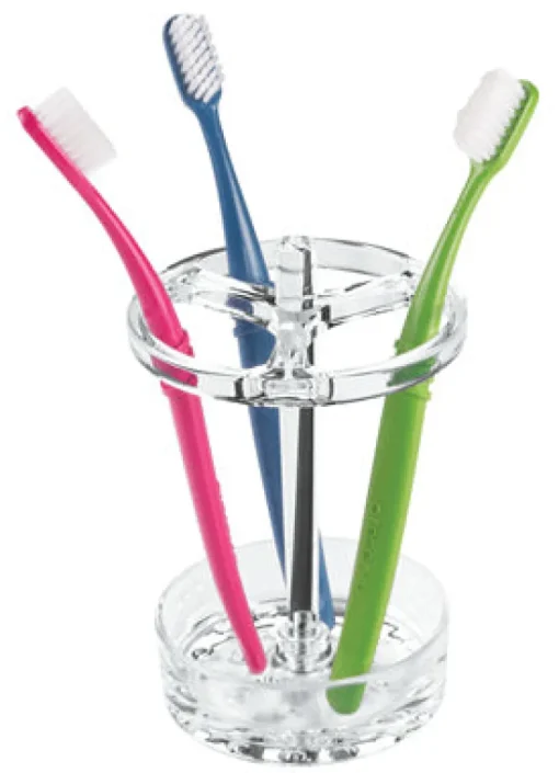 iDesign Eva Clear Acrylic Toothbrush Holder