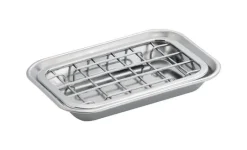 iDesign Gia Chrome Silver Stainless Steel Soap Dish