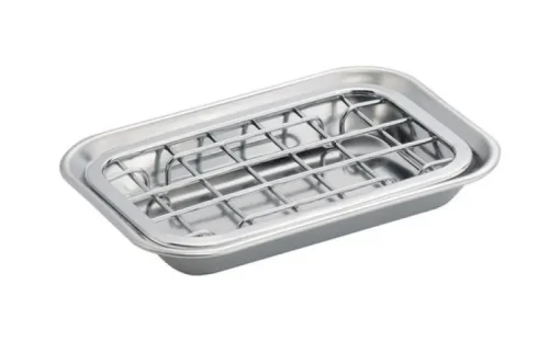 iDesign Gia Chrome Silver Stainless Steel Soap Dish