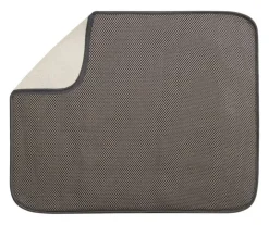 iDesign IDry 18 in. L X 16 in. W X 0.5 in. H Microfiber Drying Mat