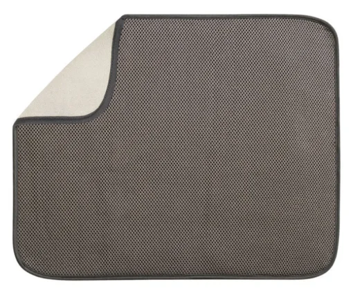 iDesign IDry 18 in. L X 16 in. W X 0.5 in. H Microfiber Drying Mat