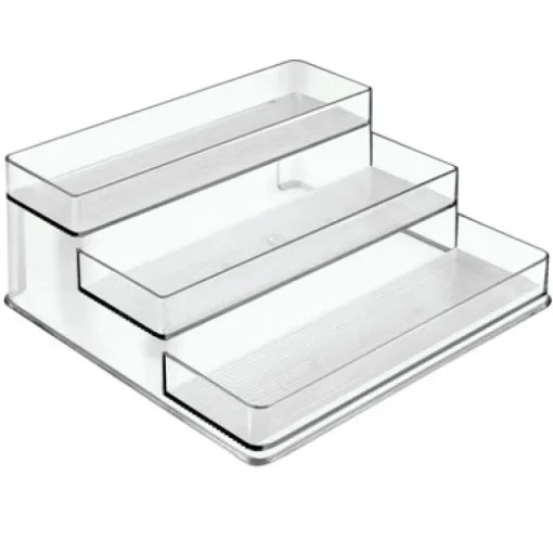 iDesign Linus 4 in. H X 10 in. W X 9-3/16 in. L Clear Spice Organizer