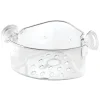iDesign Power Lock Clear Plastic Shower Basket