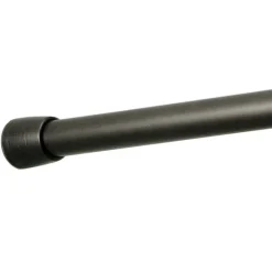 iDesign Shower Curtain Rod 75 in. L Bronze Silver