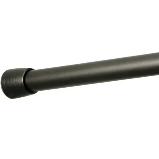 iDesign Shower Curtain Rod 75 in. L Bronze Silver
