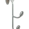iDesign Silver Steel Medium Orbinni Over the Door Double Hook 10 lb. cap. 1 pk