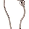 iDesign Silver Steel Shower Curtain Rings (Pack of 6)