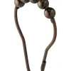 iDesign Silver Steel Shower Curtain Rings (Pack of 6)