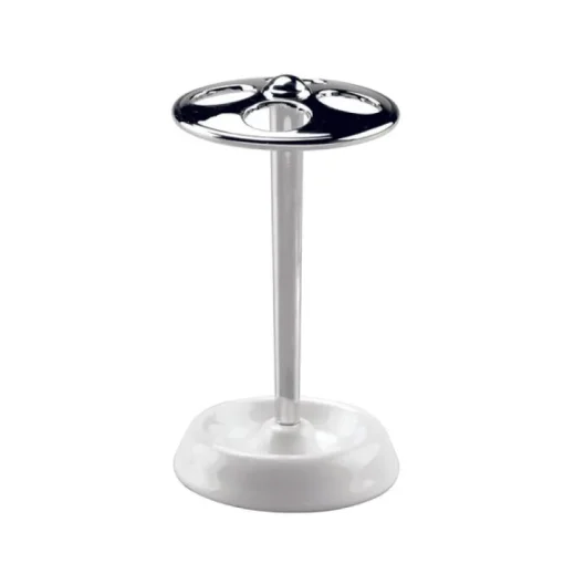 iDesign York White Steel Toothbrush Holder