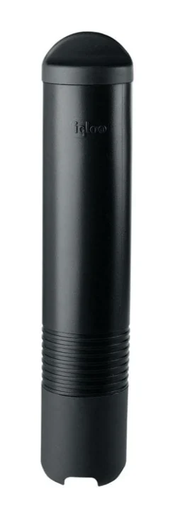 Igloo Black Plastic Reusable Cooler Cup Dispenser 4 to 4.5 oz. Capacity 17.75 Hx3.56 Wx3.81 D in.