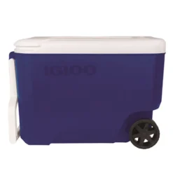 Igloo Wheelie Cool Blue Plastic 38 qt. Capacity Cooler 15.74 H x 12.88 W x 22.75 D in.