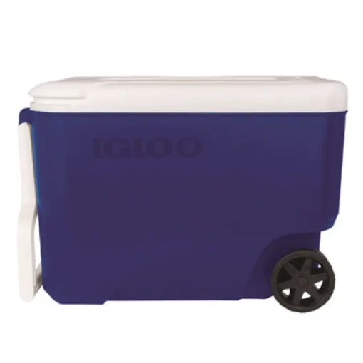 Igloo Wheelie Cool Blue Plastic 38 qt. Capacity Cooler 15.74 H x 12.88 W x 22.75 D in.