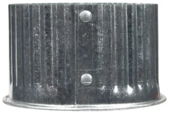 Imperial 3 in. D Galvanized Steel Crimped Pipe End Cap