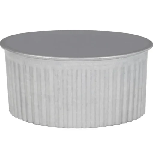 Imperial 3 in. D Galvanized Steel Crimped Pipe End Cap
