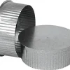 Imperial 7 in. D Galvanized Steel Crimped Pipe End Cap