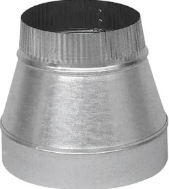 Imperial 5 in. D X 4 in. D Galvanized Steel Furnace Pipe Reducer