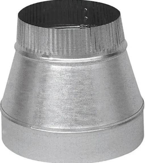 Imperial 5 in. D X 4 in. D Galvanized Steel Furnace Pipe Reducer