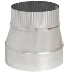 Imperial 5 in. D X 4 in. D Galvanized Steel Furnace Pipe Reducer