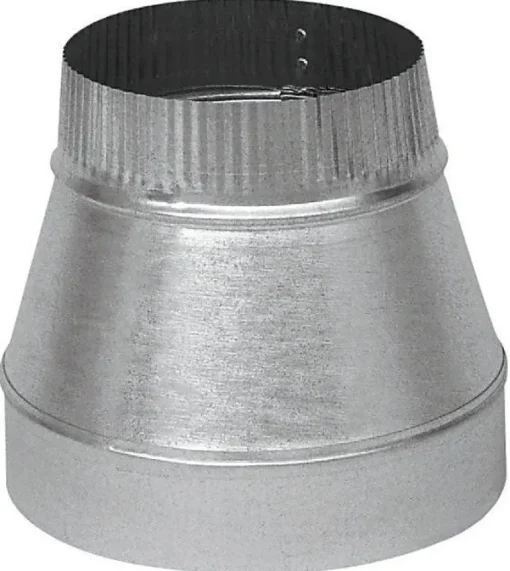 Imperial 4 in. D X 3 in. D Galvanized Steel Furnace Pipe Reducer