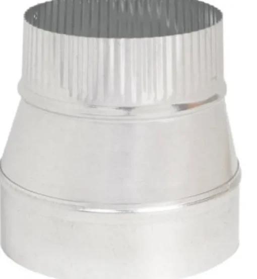 Imperial 4 in. D X 3 in. D Galvanized Steel Furnace Pipe Reducer