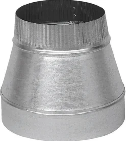 Imperial 7 in. D X 6 in. D Galvanized Steel Furnace Pipe Reducer