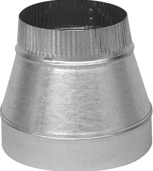 Imperial 7 in. D X 6 in. D Galvanized Steel Furnace Pipe Reducer