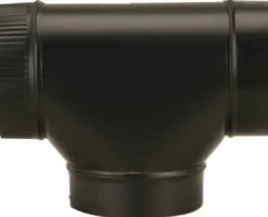 Imperial 7 in. X 7 in. X 7 in. Steel Stove Vent Single Tee