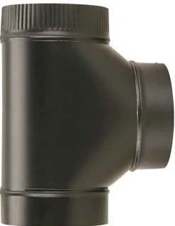 Imperial 8 in. X 8 in. X 8 in. Steel Stove Vent Single Tee