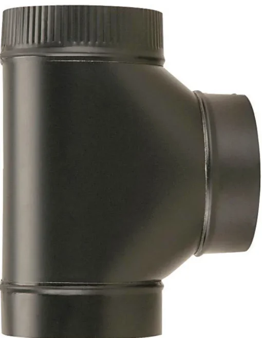 Imperial 8 in. X 8 in. X 8 in. Steel Stove Vent Single Tee