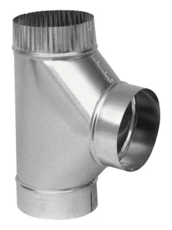Imperial 4 in. X 4 in. X 4 in. Galvanized Steel Furnace Pipe Tee