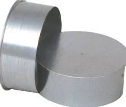 Imperial 6 in. X 6 in. X 6 in. Galvanized Steel Vent Tee Cap