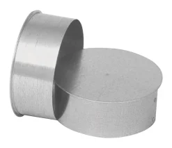 Imperial 6 in. X 6 in. X 6 in. Galvanized Steel Vent Tee Cap