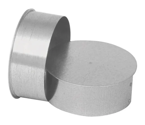 Imperial 6 in. X 6 in. X 6 in. Galvanized Steel Vent Tee Cap