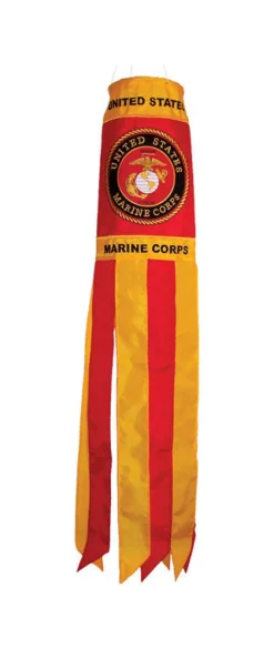 In the Breeze US Marine Corps Windsock 40 in. H X 6 in. W