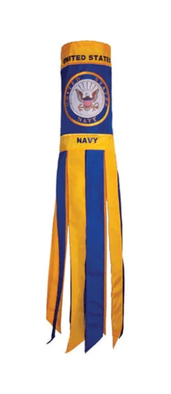 In the Breeze US Navy Windsock 40 in. H X 6 in. W