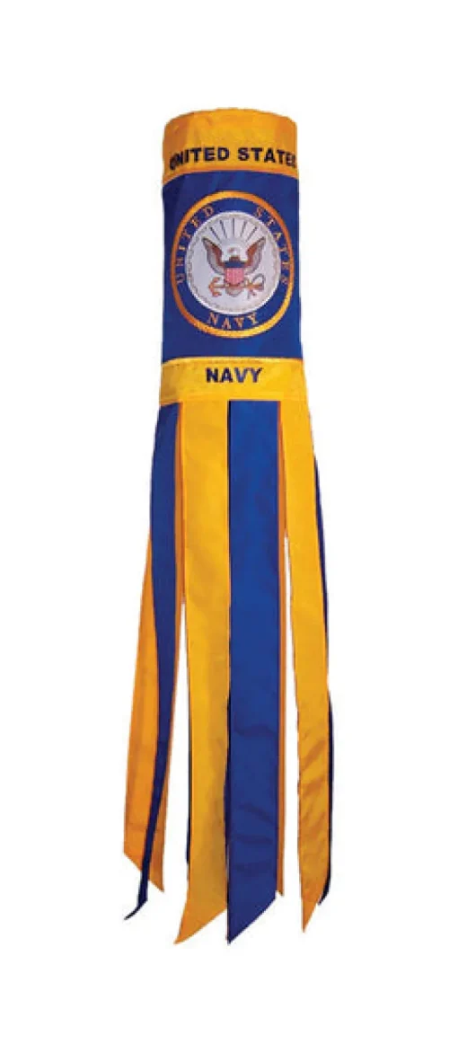 In the Breeze US Navy Windsock 40 in. H X 6 in. W
