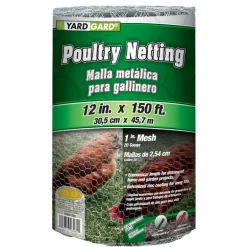 12-In. x 150-Ft. Galvanized Poultry Netting