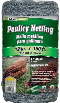 12-In. x 150-Ft. Galvanized Poultry Netting