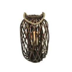 Infinity 20 in. Wood Willow Hanging Lantern Brown (Pack of 2)