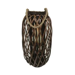 Infinity 24 in. Wood Willow Hanging Lantern Brown (Pack of 2)