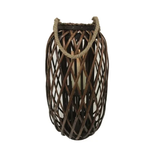 Infinity 24 in. Wood Willow Hanging Lantern Brown (Pack of 2)