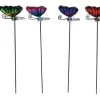 Infinity Assorted Colors Metal Outdoor Garden Stake 2.76 L x 12.4 H x 1.5 W in. (Pack of 24)
