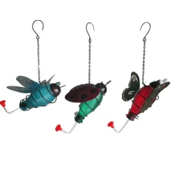 Infinity Hummingbird 4 Glass/Metal/Plastic Nectar Feeder 1 ports (Pack of 6).