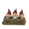 Infinity Polyresin Multi-color 6.93 in. Welcome Garden Gnome Statue (Pack of 6)