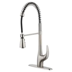 Innova Sapphire One Handle Stainless Steel Pull-Down Kitchen Faucet